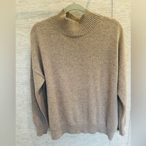 Cozy Tan Turtleneck Sweater